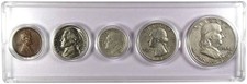 1954 Year Set 5 Coins in Circulated or Better Condition Gift Set picture
