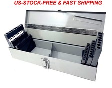NEW INDEX STORAGE & METAL CASE EMPTY 115PC DRILL BITS HOLDER ORGANIZER BOX  picture