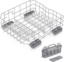 Upgrad WD28X34744 WD28X26099 Dishwasher Lower Dishrack for GE WD28X28918 W/Wheel picture
