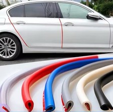 WHITE 5M Car Door Edge Rubber Scratch Protector Strips Car Styling Moulding picture