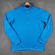 Patagonia Piton Pullover Mens Large Blue Slim Fit Mid Layer 1/2 Zip Fleece 47710 picture
