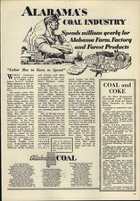 1930 PAPER AD Alabama's Coal Industry  picture