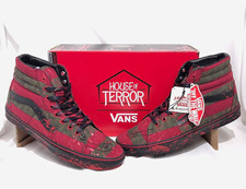 VANS House of Terror Sk8-Hi High-Top Skateboarding Shoes Red US 9.5 Medium D picture