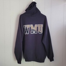 Vintage Jansport West Michigan University Mens XL Blue Full Zip Hoodie picture
