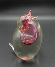 Murano Uranium Labeled Salviati Chick Large Art Glass Venetian Italian picture