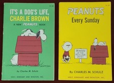 Vintage Peanuts Paperback Lot of 2 Charlie Brown Snoopy Charles Schulz 1960s picture