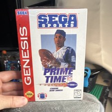 SEGA Genesis Prime Time NFL Football Starring Deion Sanders factory sealed picture