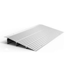 3 Inch Aluminum Doorway Threshold Ramp for Wheelchairs Mobility Aids Safety picture