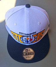 New Era Pittsburgh Steelers NFL 9FIFTY Snapback Cap White Black Yellow One Size picture