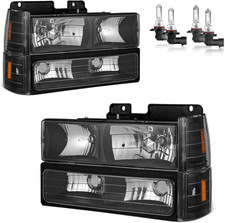 1992-1998 Chevy C10 C/K 1500 2500 3500 Silverado Tahoe Headlights Left Right picture