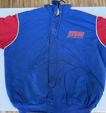 Vintage Starter New York Giants NFL Puffer Jacket USA Made Mens XL Distressed picture