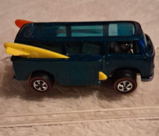 Hot Wheels Redlines 1:64 Volkswagen Beach Bomb Van Diecast Vintage Blue/Yellow picture