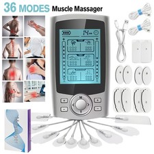 36 Modes TENS Unit Muscle Stimulator Electrode Pads Massager Pain Relief Machine picture