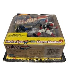 Vintage 2001 Hasbro G.I. Joe VS Cobra Snake Eyes VS Storm Shadow GI Joe New picture