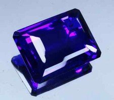 91 Ct Deep Blue Tanzania OF Tanzanite CERTIFIED EMERALD Natural Loose Gemstone picture