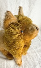 Vintage mohair sawdust stuffed lion picture