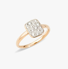 Beautiful Pomellato Sabbia ring, VVS1 Moissanite Ring,925 Sterling Silver Ring picture
