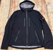 Save The Duck Mens Water Resistant Hooded Jacket Deep Black Lightweight X-Large picture