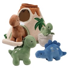 Lambs & Ivy Dino-Might Plush Dinosaur Volcano Interactive Soft Toy Play Set picture