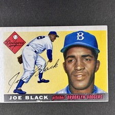 1955 Topps Baseball Card #156 Joe Black, Brooklyn Dodgers, High Number, VG-EX picture