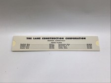 1953 Lane Construction Corp Meriden CT Bituminous Concrete Calculator Gerson Co picture
