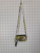 Vera Bradley Floral Crossbody Wallet Bag With Adjustable Strap & Multiple Zipper picture