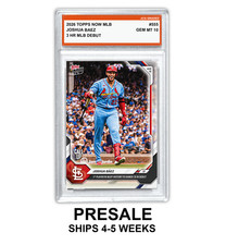Joshua Baez 2026 Topps Now MLB #555 Debut Graded Gem Mint 10 - Presale picture