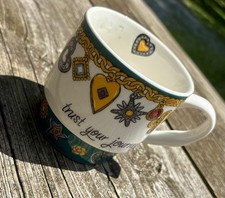 Brighton Limited Edition Colorful Gemstones  Ceramic Coffee/Tea 12 oz Mug picture