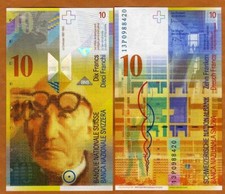Switzerland, 10 Francs, 2013, P-67e,  UNC picture