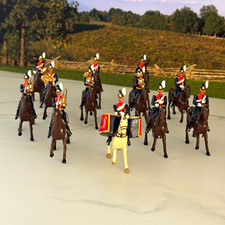 W. Britains 40191 9th Lancers Mounted Band Cavalry Hollow Cast (Retired 2001) picture