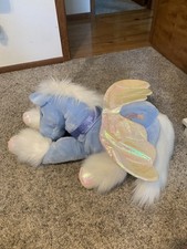 Vintage 2000 Jumbo Commonwealth Mystic Pegasus Blue Plush 30