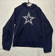 Cowboys Dallas Cowboys NFL Navy Pullover Hoodie Sweatshirt Men's Size M picture