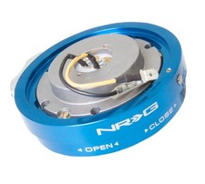 NRG Steering Wheel Thin Quick Release Blue SRK-400BL picture