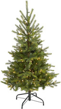 Nearly Natural 4 Ft Artificial North Carolina Spruce Christmas Tree Prelit picture