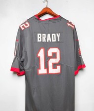 Nike Tom Brady #12 Tampa Bay Buccaneers Pewter Game Jersey Men's XXL NWT NFL picture