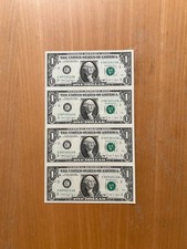 $1 1988A - CB PRODUCTION RUN IN VERY NICE 4 NOTE SHEET.  BP# 306 picture