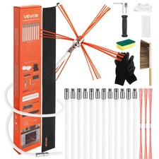 VEVOR Chimney Sweep Kit Chimney Cleaning Kit with Bristle Replacements Goggles picture