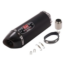 38-51mm Universal Motorcycle Slip on Carbon Exhaust Pipe Muffler Silencer Tips picture