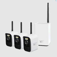 Swann MaxRanger4K Mini Wireless NVR Security System 3-Pack 2160p WiFi picture