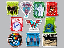Weezer Vinyl Lot Pack (10 Stickers) green day blink 182 rock band emo punk picture