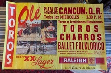 Vintage Mexican Bullfighting Poster - Cancun Plaza de Toros (Dos Equis / Raleigh picture