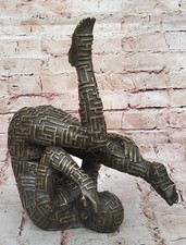 Rare Salvador Dali Male with Cubism Design Outfit Bronze Sculpture Statue Sale picture