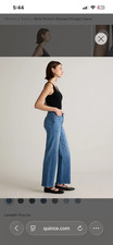 Quince bella stretch relaxed straight jeans Size 29 picture