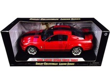 Shelby Collectibles 1:18 2008 Ford Shelby Mustang GT500 Super Snake Red Diecast picture