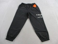 YoungLA Joggers Mens Medium Black Elevated Pump Cover Loose Fit Sweatpants NEW picture