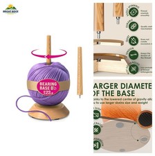 BARVA Yarn Holder Set 22 Lb Capacity for Chunky Yarn w/Extra Spindle | Smooth Be picture
