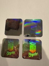 Upper Deck Kansas City Royals Vintage Baseball Hologram Stickers Lot of 4 (1990) picture