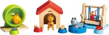 Hape Family Pets Wooden Dollhouse Animal Set Miniature Figures picture
