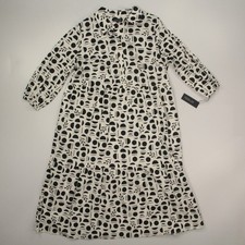 Rachel Zoe Women's Maxi Shirt Dress Plus Size 2X Black White Tiered Popover NWT picture