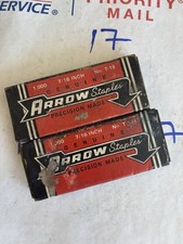 2 Boxes Vintage ARROW  STAPLES - 7/16